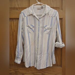 Lola P Sz Xl Botton Down Blouse